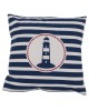 Διακοσμητικό Μαξιλάρι Φάρος Με Φερμουάρ Μπλε/Λευκό 64%  Polyester/19%  Βαμβάκι/17%  Βισκόζη 40x40cm 1Τμχ