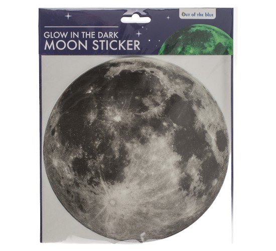 Αυτοκόλλητο Τοίχου Που Φωσφορίζει Σελήνη 19.3cm
