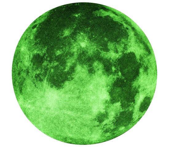 Αυτοκόλλητο Τοίχου Που Φωσφορίζει Σελήνη 19.3cm