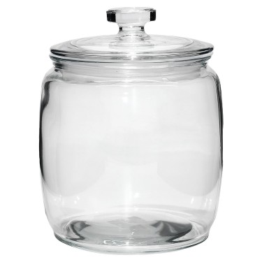 Βάζο Με Καπάκι Διάφανο Ερμητικό 390cl Φ18x25cm