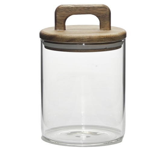 Βάζο Γυαλί Με Ερμητικό Καπάκι 650ml Φ10x14.8cm