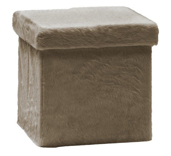 Πουφ Αναδιπλούμενο Τόρτορα Velure 38x38cm