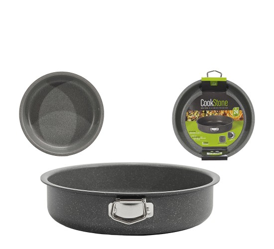 Ταψί Αλουμινίου Αντικολλητικό Cookstone Στρογγυλό Φ24cm