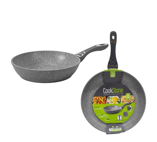 Τηγάνι Αλουμινίου Επαγωγικό Cookstone Γκρι Φ32cm