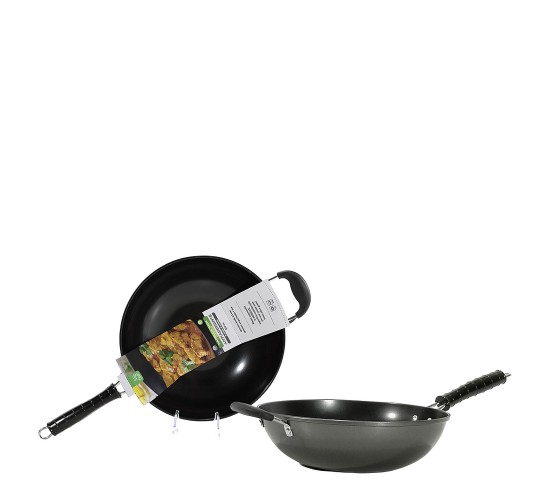 Γουόκ Με 2 Χερούλια Φ32cm Σε 2 Χρώματα