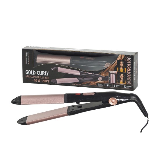 Ψαλίδι Μαλλιών Gold Curly 2in1 Κεραμικό 55W Φ32mm