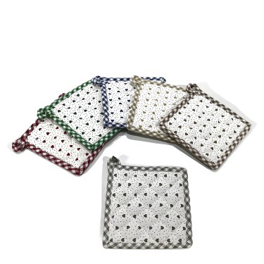 Πιάστρα 17x17cm Με Καρδιές Σε 6 Σχέδια