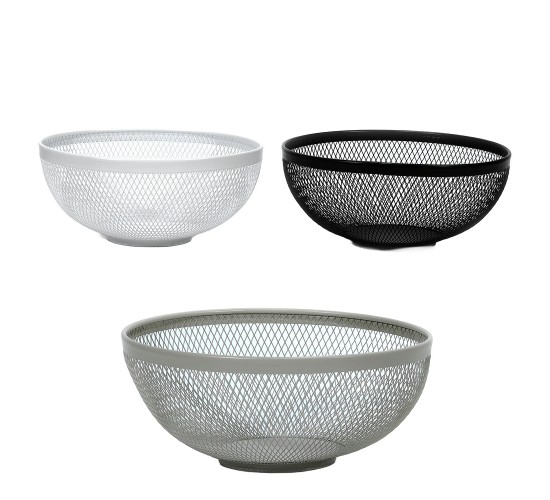 Φρουτιέρα Μέταλλο Φ26x11.5cm Σε 3 Χρώματα