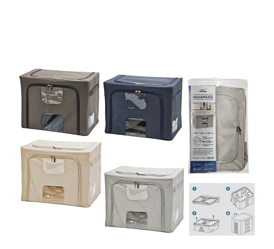 Κουτί Αποθήκευσης Με Παράθυρο 30L 40x25x30cm Σε 4 Χρώματα