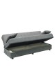 Καναπές Κρεβάτι Τριθέσιος ArteLibre PALMER Γκρι Ύφασμα 183x80.5x80cm