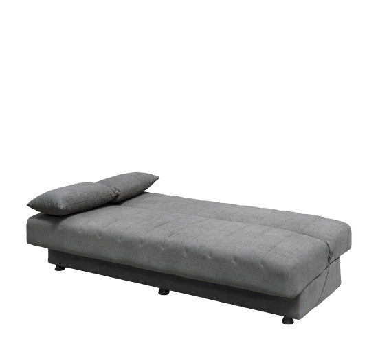 Καναπές Κρεβάτι Τριθέσιος ArteLibre PALMER Γκρι Ύφασμα 183x80.5x80cm