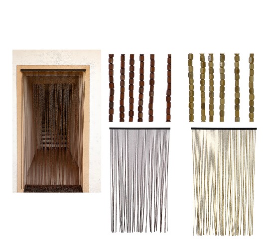 Κουρτίνα Πόρτας Πλαστικό 100x220cm Σε 2 Χρώματα
