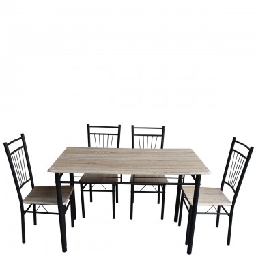 Τραπέζι Σετ (4 1) ArteLibre BLUE DAWN Sonoma 120x68x75cm