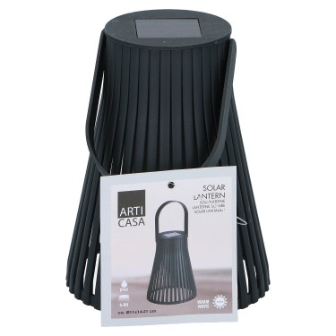 Ηλιακό Φανάρι Ηλιακό Μαύρο Φ11x14-21cm ARTI CASA