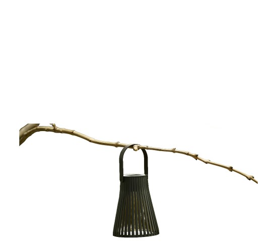 Ηλιακό Φανάρι Ηλιακό Μαύρο Φ11x14-21cm ARTI CASA