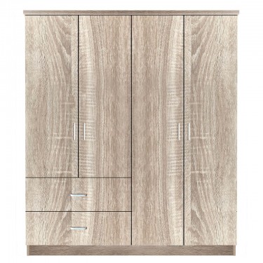 Ντουλάπα ArteLibre CANDY CANE Φυσικό Χρώμα 160x50x195cm