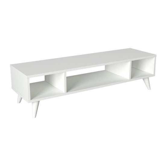 Έπιπλο Τηλεόρασης ArteLibre Samos Λευκό 120x35x40cm Έπιπλο Τηλεόρασης ArteLibre Samos Λευκό 120x35x40cm