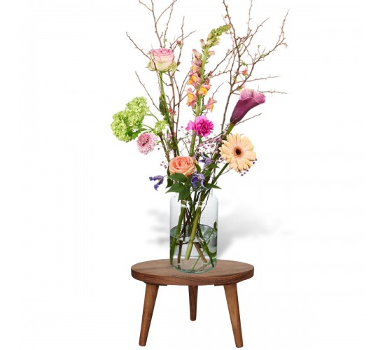 Δίσκος Καφέ Ξύλο 25.4x25.4x15.2cm