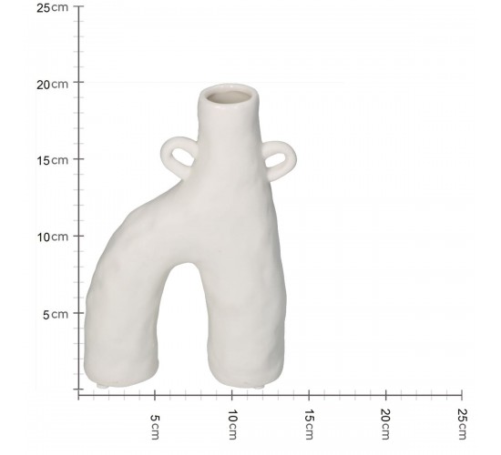 Βάζο ArteLibre Λευκό Πορσελάνη 13.7x5.9x19.9cm