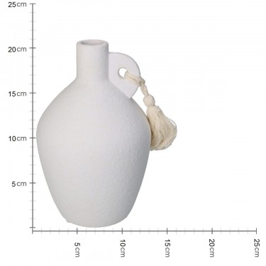 Βάζο ArteLibre Λευκό Δολομίτης 14x14x20.9cm