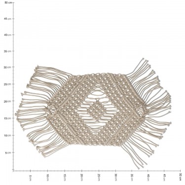 Σουπλά ArteLibre Μακραμέ Φυσικό Βαμβακερό 33x48cm