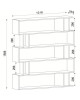 Βιβλιοθήκη ArteLibre Antipaxi Sonoma/Wenge Μοριοσανίδα/Μελαμίνη 122x26x159cm Βιβλιοθήκη ArteLibre Antipaxi Sonoma/Wenge Μοριοσανίδα/Μελαμίνη 122x26x159cm