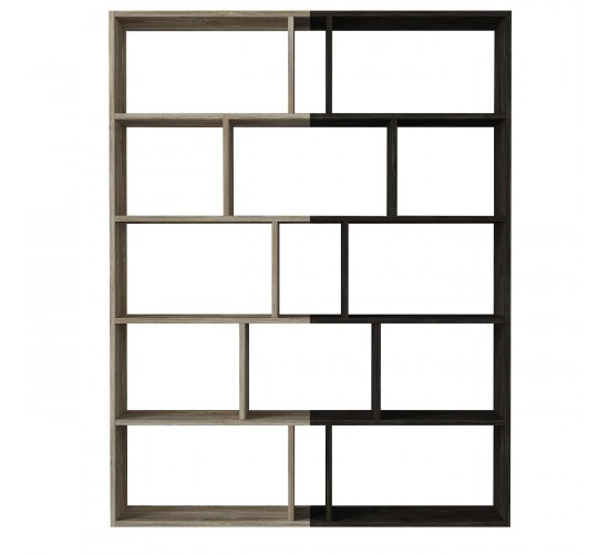 Βιβλιοθήκη Idra Ανοιχτό Καφέ/Σκούρο Καφέ 124x26x159cm Βιβλιοθήκη Idra Ανοιχτό Καφέ/Σκούρο Καφέ 124x26x159cm