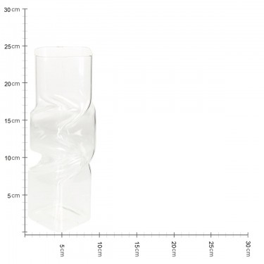 Βάζο ArteLibre Διάφανο Γυαλί 9.5x9.5x25cm