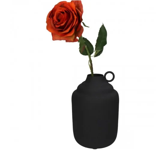 Βάζο Μαύρο Μέταλλο 13x13x19.5cm Βάζο Μαύρο Μέταλλο 13x13x19.5cm
