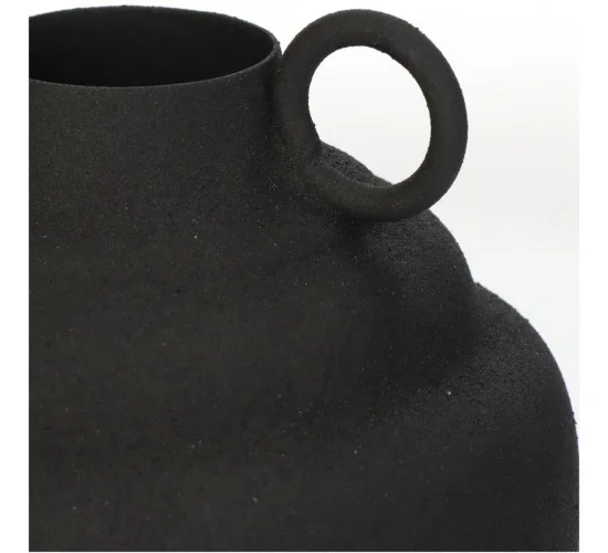Βάζο Μαύρο Μέταλλο 13x13x19.5cm Βάζο Μαύρο Μέταλλο 13x13x19.5cm