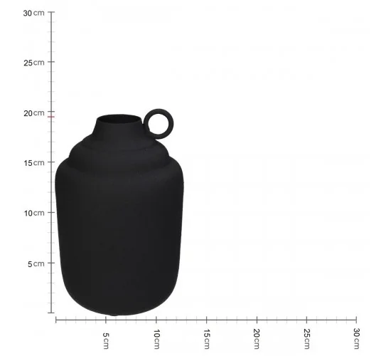 Βάζο Μαύρο Μέταλλο 13x13x19.5cm Βάζο Μαύρο Μέταλλο 13x13x19.5cm