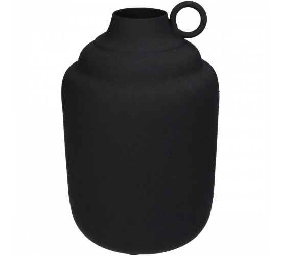 Βάζο Μαύρο Μέταλλο 13x13x19.5cm Βάζο Μαύρο Μέταλλο 13x13x19.5cm