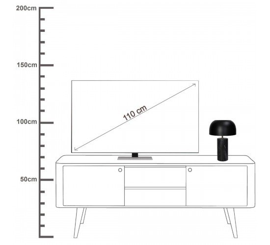 Επιτραπέζιο Φωτιστικό Μαύρο Μάρμαρο 25x25x38cm