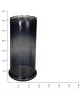 Κηροπήγιο Γκρι Γυαλί 15.5x15.5x30.5cm Κηροπήγιο Γκρι Γυαλί 15.5x15.5x30.5cm