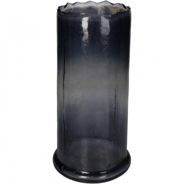 Κηροπήγιο ArteLibre Γκρι Γυαλί 15.5x15.5x30.5cm