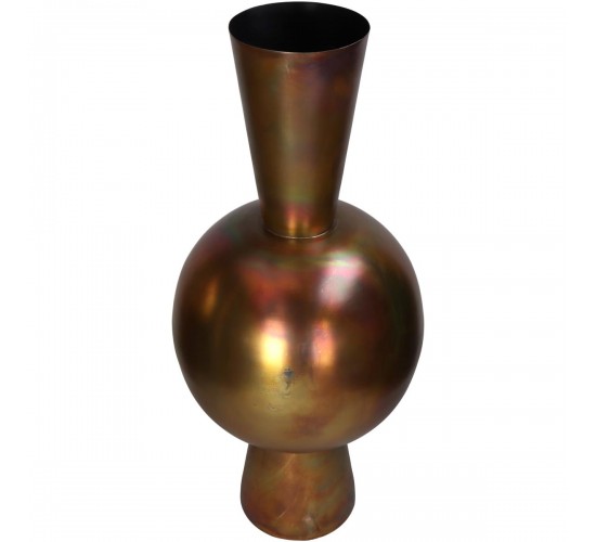 Βάζο ArteLibre Μπρονζέ Μέταλλο 30x30x70cm