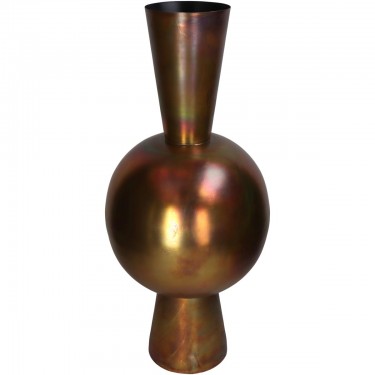 Βάζο ArteLibre Μπρονζέ Μέταλλο 30x30x70cm
