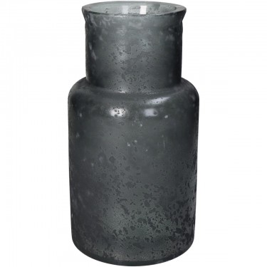 Βάζο ArteLibre Γκρι Ανακυκλωμένο Γυαλί 15x15x28cm