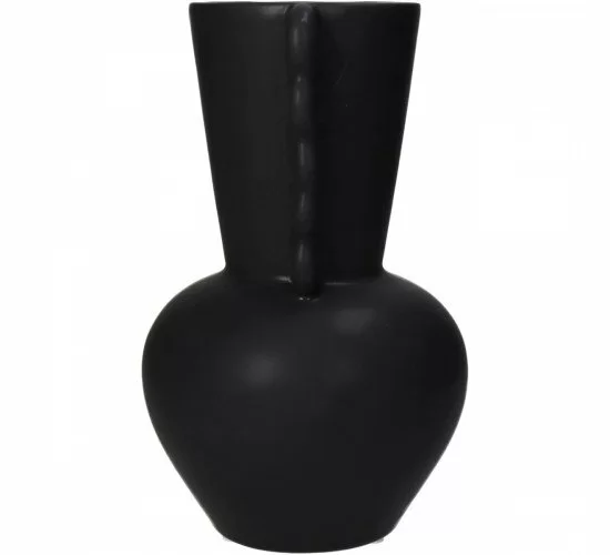 Βάζο Μαύρο Κεραμικό 13.7x13.7x22cm Βάζο Μαύρο Κεραμικό 13.7x13.7x22cm