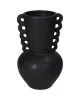 Βάζο Μαύρο Κεραμικό 13.7x13.7x22cm Βάζο Μαύρο Κεραμικό 13.7x13.7x22cm