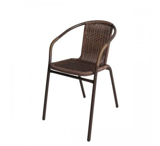 Πολυθρόνα ArteLibre Rattan Mercury Καφέ 54x61x73cm Πολυθρόνα ArteLibre Rattan Mercury Καφέ 54x61x73cm