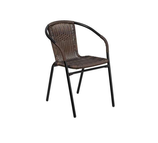 Πολυθρόνα ArteLibre Rattan Mercury Καφέ/Μαύρο 54x61x73cm Πολυθρόνα ArteLibre Rattan Mercury Καφέ/Μαύρο 54x61x73cm