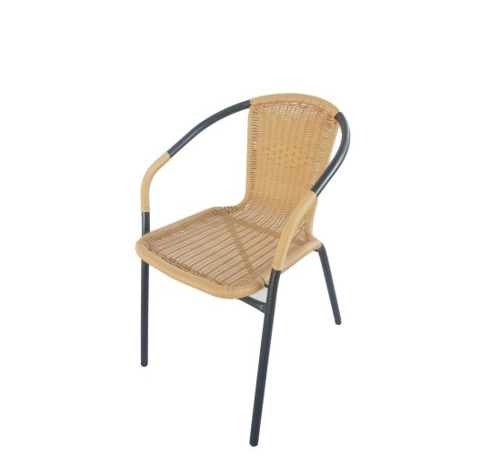 Πολυθρόνα ArteLibre Rattan Mercury Μπεζ/Μαύρο 54x61x73cm Πολυθρόνα ArteLibre Rattan Mercury Μπεζ/Μαύρο 54x61x73cm