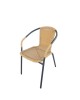 Πολυθρόνα ArteLibre Rattan Mercury Μπεζ/Μαύρο 54x61x73cm Πολυθρόνα ArteLibre Rattan Mercury Μπεζ/Μαύρο 54x61x73cm