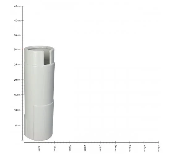 Βάζο Λευκό Κεραμικό 10x10x30cm Βάζο Λευκό Κεραμικό 10x10x30cm
