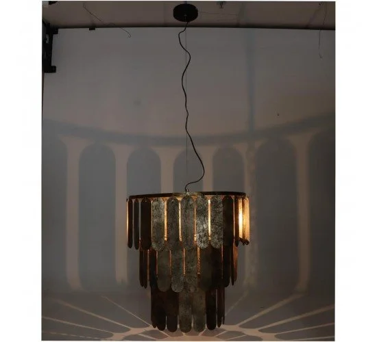 Φωτιστικό Κρεμαστό Καφέ Μέταλλο 54.5x54.5x62.5cm Φωτιστικό Κρεμαστό Καφέ Μέταλλο 54.5x54.5x62.5cm
