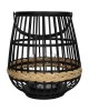 Φανάρι ArteLibre Μαύρο Μπαμπού 29.5x29.5x32cm