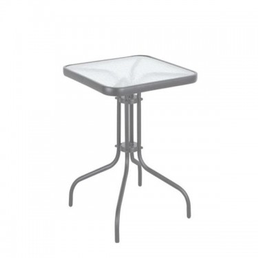 Τραπέζι Μεταλλικό ArteLibre MARS Γκρι 60x60x70cm