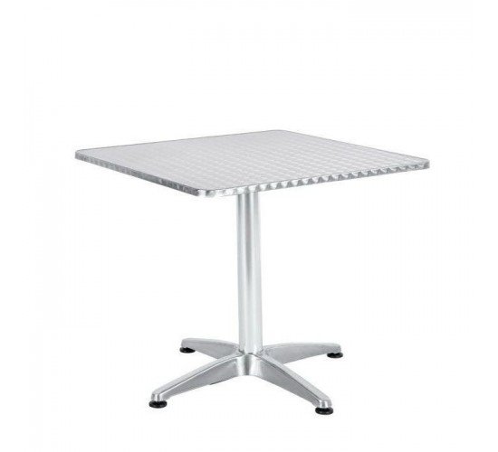 Τραπέζι ArteLibre Αλουμινίου CALLISTO Ασημί 70x70x70cm Τραπέζι ArteLibre Αλουμινίου CALLISTO Ασημί 70x70x70cm