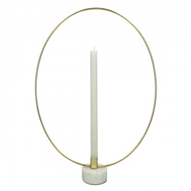 Κηροπήγιο ArteLibre Χρυσό Μέταλλο 38x8x40cm